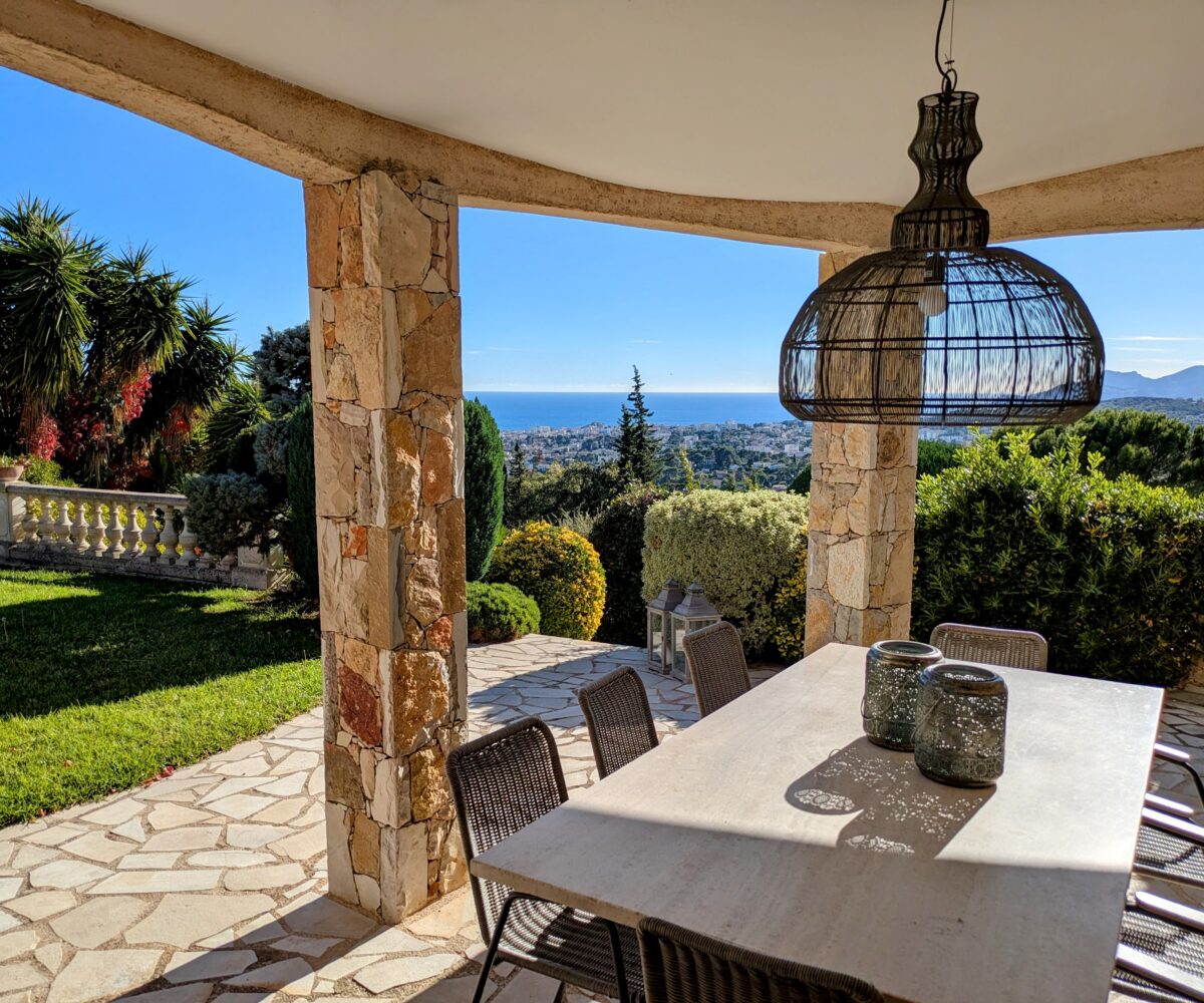 Villa T6 Mougins Terrasse Vue Mer