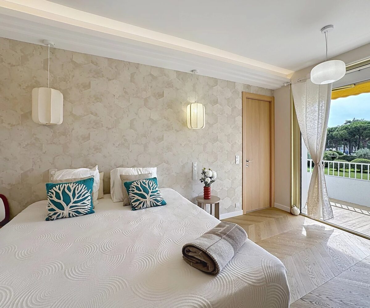 T3 Luxe Croisette Chambre terrasse